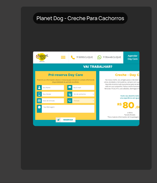 Planet Dog - Creche Para Cachorros: